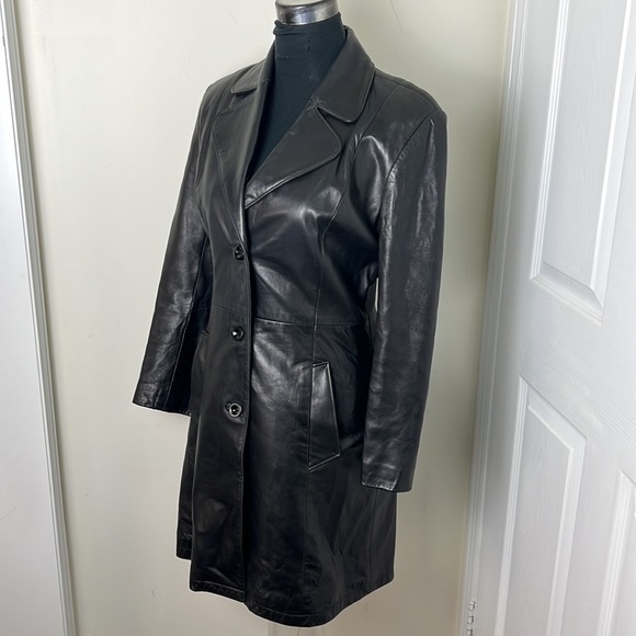 Solo Vintage Canada Made Leather Outerwear Jacket Size Medium - Picture 2 of 15